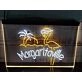 Flamingo Margaritaville Two Tone Hanging Neon Sign