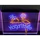 Flamingo Margaritaville Two Tone Hanging Neon Sign