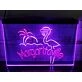 Flamingo Margaritaville Two Tone Hanging Neon Sign