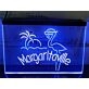 Flamingo Margaritaville Two Tone Hanging Neon Sign