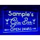 Gin Bar Personalized Hanging Neon Sign