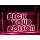 Pick Your Poison LED Neon Hanging Neon Sign