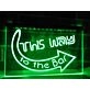 This Way to the Bar Hanging Neon Sign