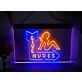 Live Nudes Two Tone Hanging Neon Sign