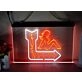 Live Nudes Two Tone Hanging Neon Sign