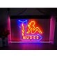 Live Nudes Two Tone Hanging Neon Sign
