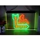 Live Nudes Two Tone Hanging Neon Sign