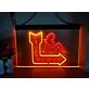 Live Nudes Two Tone Hanging Neon Sign