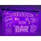 Welcome to the Bar Hanging Neon Sign