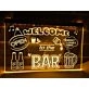 Welcome to the Bar Hanging Neon Sign
