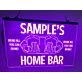 Home Bar Personalized Hanging Neon Sign
