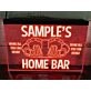 Home Bar Personalized Hanging Neon Sign
