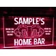Home Bar Personalized Hanging Neon Sign