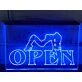 Strippers Open Hanging Neon Sign