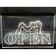 Strippers Open Hanging Neon Sign
