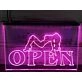 Strippers Open Hanging Neon Sign