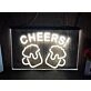 Cheers Beers Bar Hanging Neon Sign