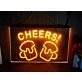 Cheers Beers Bar Hanging Neon Sign