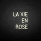 LA VIE EN ROSE neon sign