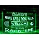 Home Bar and Pool Hall Personalized Hanging Neon Sign