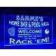 Home Bar and Pool Hall Personalized Hanging Neon Sign