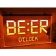 Beer O'clock Bar Hanging Neon Sign