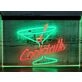 Cocktails Two Tone Hanging Neon Sign