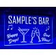 Happy Days Bar Personalized Hanging Neon Sign
