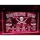 Drinking Rum Makes You a Pirate Hanging Neon Sign