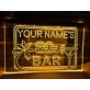 80s Bar Personalized Hanging Neon Sign