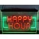 Happy Hour Two Tone Hanging Neon Sign