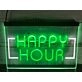 Happy Hour Two Tone Hanging Neon Sign