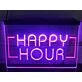 Happy Hour Two Tone Hanging Neon Sign
