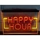 Happy Hour Two Tone Hanging Neon Sign