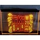 Tiki Bar Mask Two Tone Hanging Neon Sign