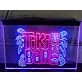 Tiki Bar Mask Two Tone Hanging Neon Sign