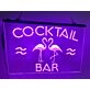 Flamingo Cocktail Bar Hanging Neon Sign