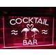 Flamingo Cocktail Bar Hanging Neon Sign