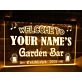 Garden Bar Personalized Hanging Neon Sign
