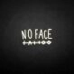 No face' neon sign