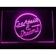 Cocktails & Dreams Hanging Neon Sign