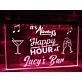 It's Always Happy Hour Personalized Hanging Neon Sign
