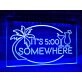 It's 5:00 Somewhere Bar Hanging Neon Sign