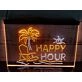 Happy Hour Bar Two Tone Hanging Neon Sign