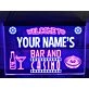 Bar and Casino Two Tone Personalized Hanging Neon Sign
