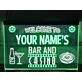 Bar and Casino Two Tone Personalized Hanging Neon Sign