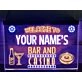 Bar and Casino Two Tone Personalized Hanging Neon Sign