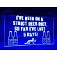 Strict Beer Diet Funny Hanging Neon Sign