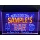 Welcome to My Bar Personalized Two Tone Hanging Neon Sign