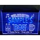 Welcome to My Bar Personalized Two Tone Hanging Neon Sign